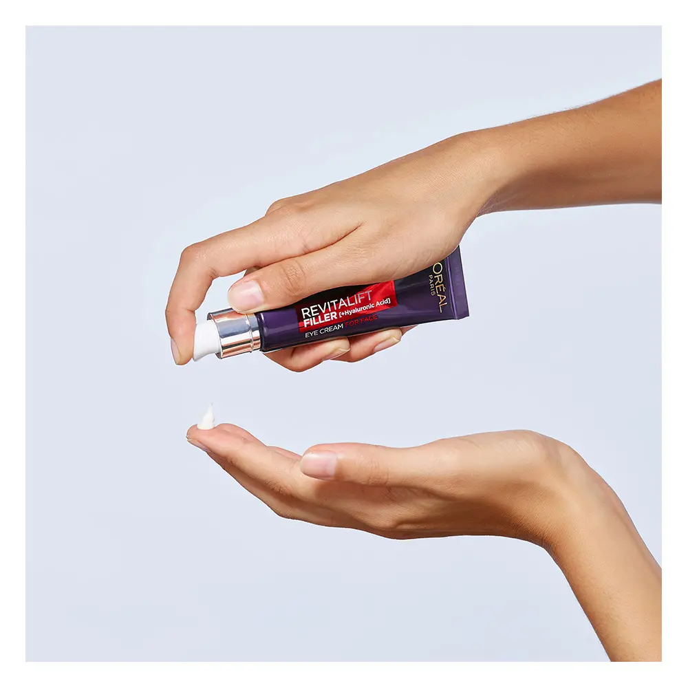 Kem mắt L'Oréal Paris Revitalift Filler chứa axit hyaluronic 3 L'Oréal París REVITALIFT FILLER ácido hialurónico crema ojos Kem đường viền mắt