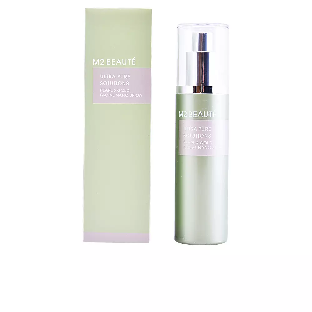 M2 Beauté Nano Xịt Dưỡng Da Ngọc Trai & Vàng ULTRA PURE SOLUTIONS 6 m2 beaute ultra pure solutions pearl gold facial nano spray
