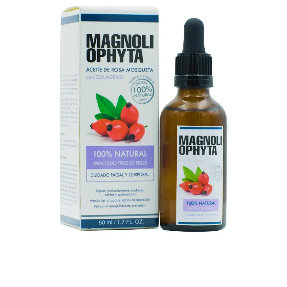 Dầu hạt hoa hồng dại Magnoliophytha có collagen 4 magnoliophytha aceite de rosa mosqueta con colageno gotero