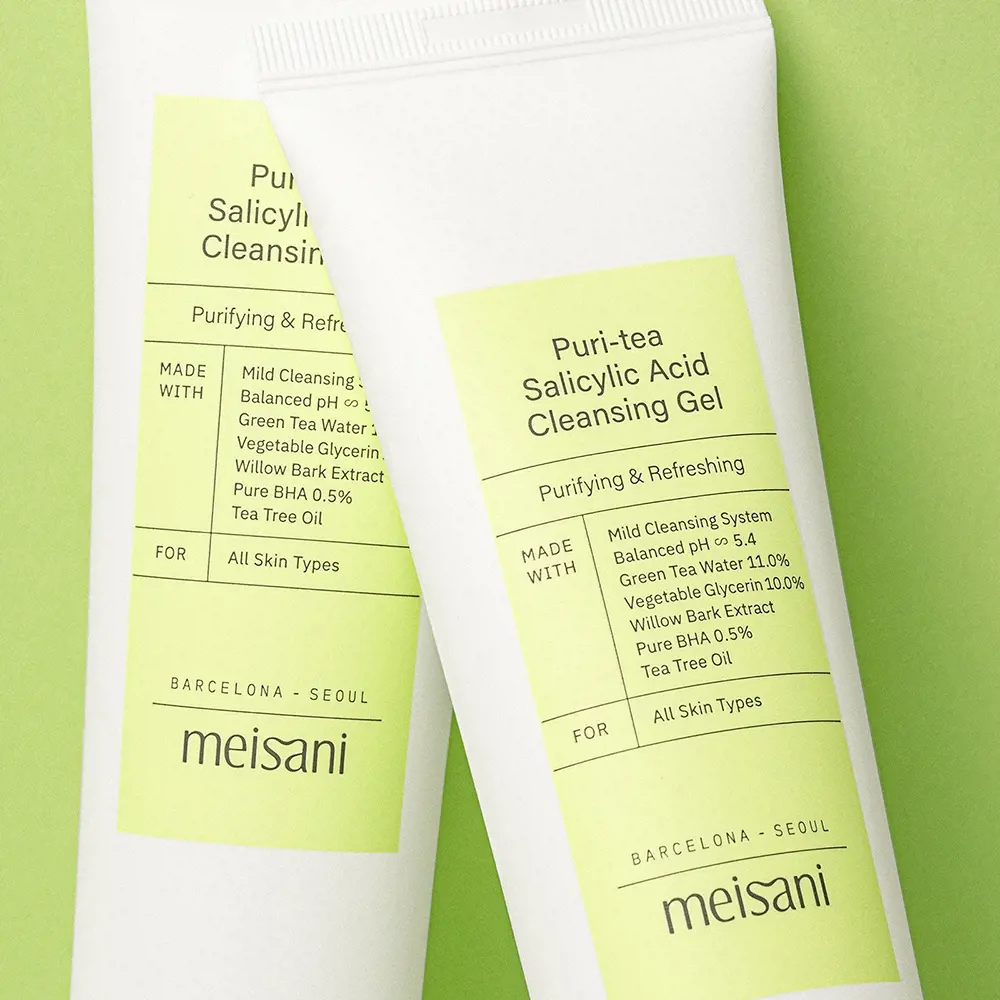 Gel rửa mặt salicylic acid Meisani PURI TEA 4 Sữa rửa mặt Meisani PURI-TEA salicylic acid cleansing gel