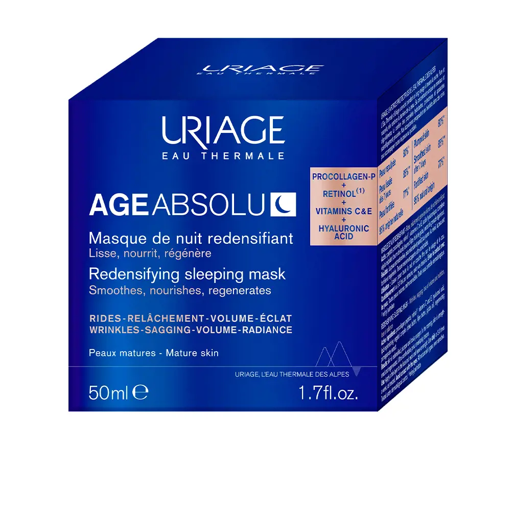 Uriage AGE ABSOLU mặt nạ đêm tái tạo da 2 AGE ABSOLU mascarilla de noche redensificante Mặt nạ chính hãng Uriage