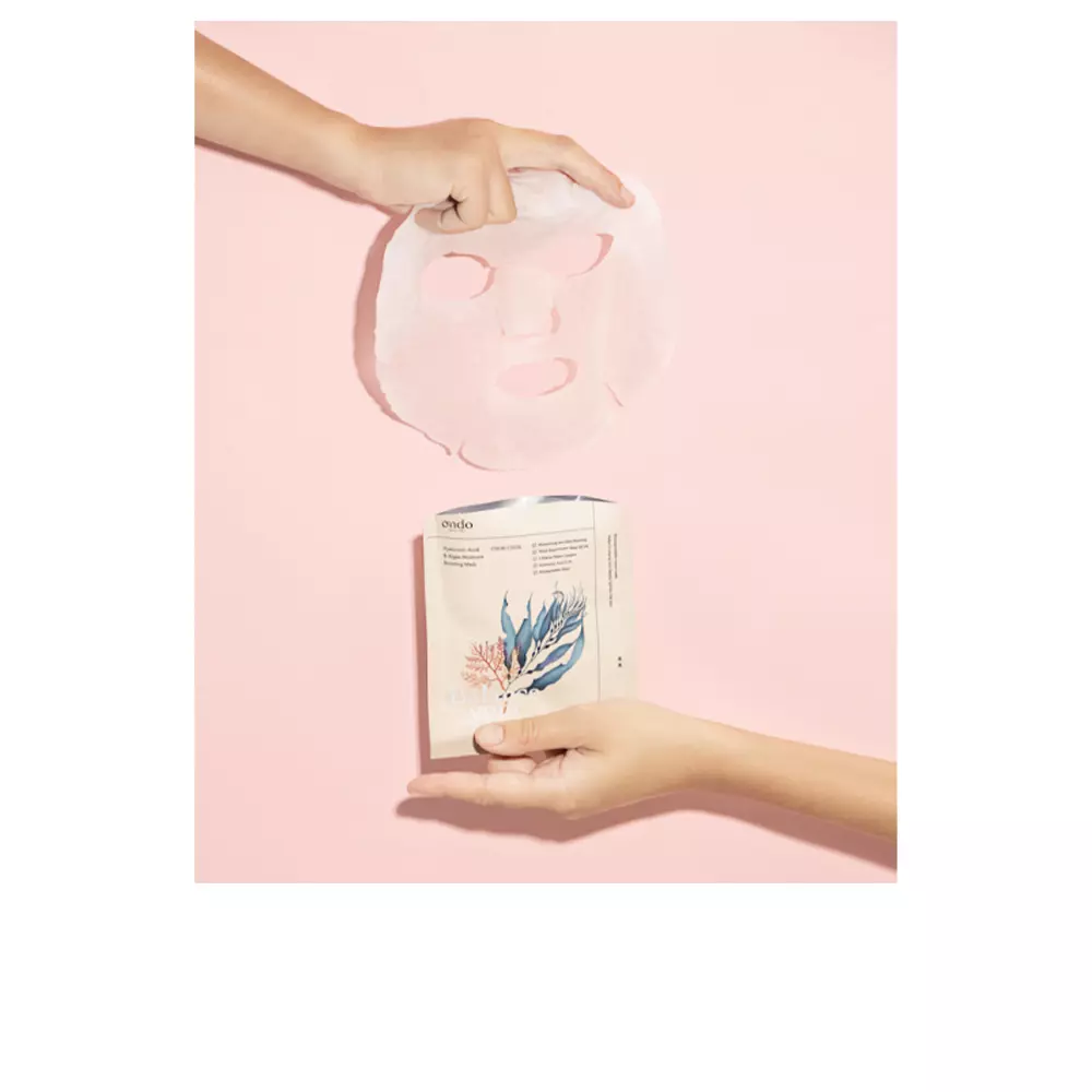 Mặt nạ dưỡng ẩm tăng cường Hyaluronic Acid và Tảo Ondo Beauty 36.5 2 HYALURONIC ACID & ALGAE MOISTURE boosting mask Mặt nạ chính hãng Ondo Beauty 36.5