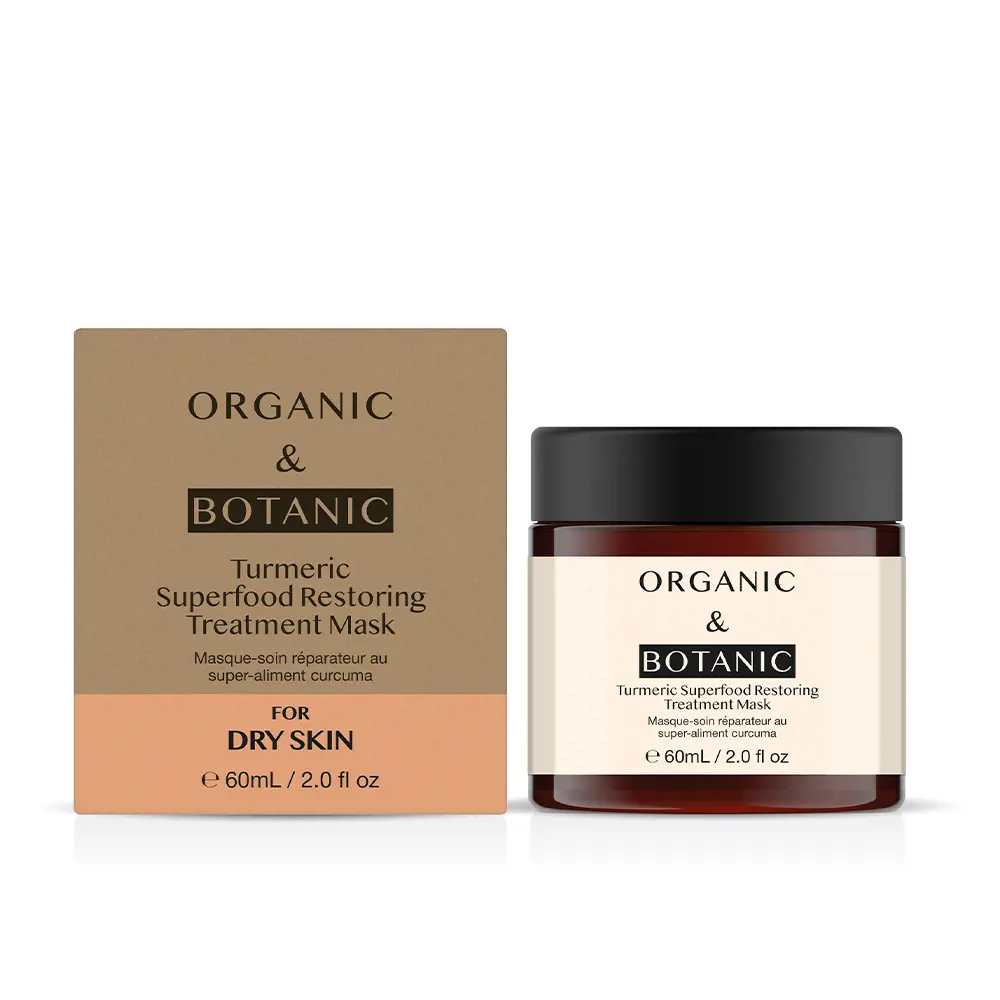 Mặt nạ phục hồi siêu thực phẩm nghệ Organic & Botanic 10 organic botanic turmeric superfood restoring treatment mask