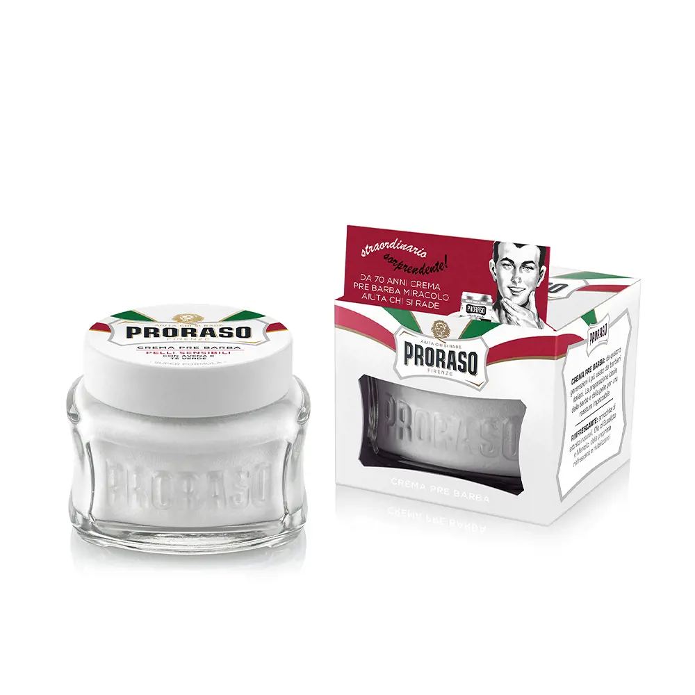 Kem chuẩn bị cạo râu Proraso PELLI SENSIBLI 6 proraso elixir ultime huile de sublimation reparation