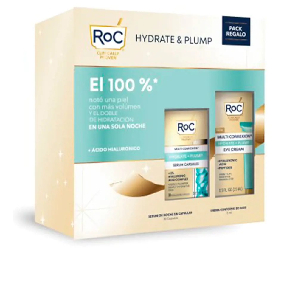 Serum cấp ẩm và làm đầy Roc Hyaluronic Acid 6 roc hydrate plump serum acido hialuronico set