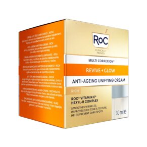 Kem dưỡng ẩm chống lão hóa và điều trị chống nhăn Roc REVIVE + GLOW crema unificadora