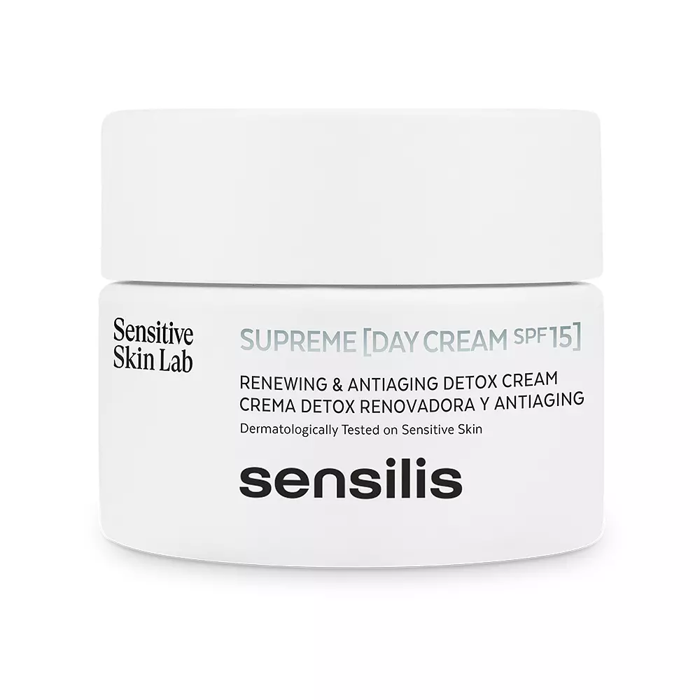 Kem dưỡng ngày Sensilis SUPREME SPF15+ detox tái tạo và chống lão hóa 6 sensilis supreme crema de dia spf15 detox renovadora y antiaging