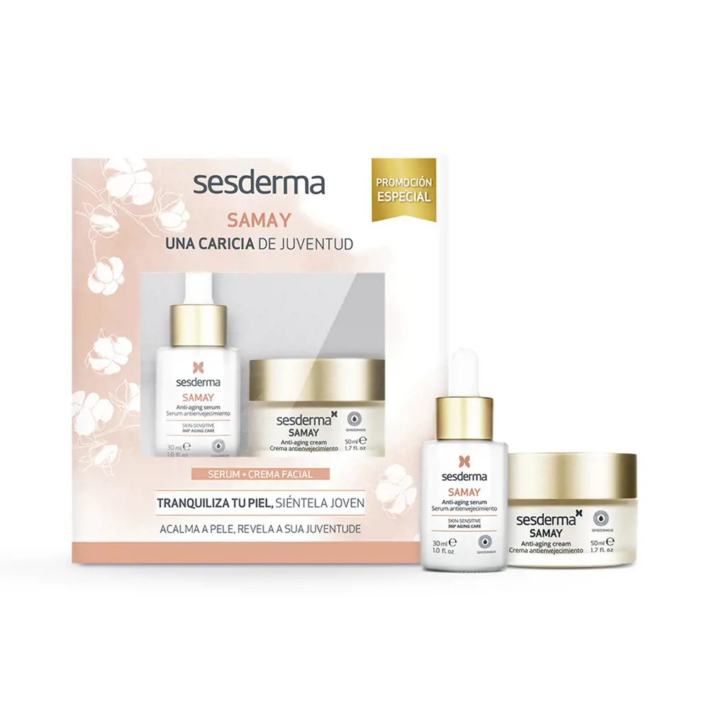 Sesderma Bộ sản phẩm chăm sóc da nhạy cảm và trẻ hóa da 1 Kem dưỡng ẩm Sesderma ENVUELVE LA PIEL SENSIBLE Y POTENCIA LA JUVENTUD SET