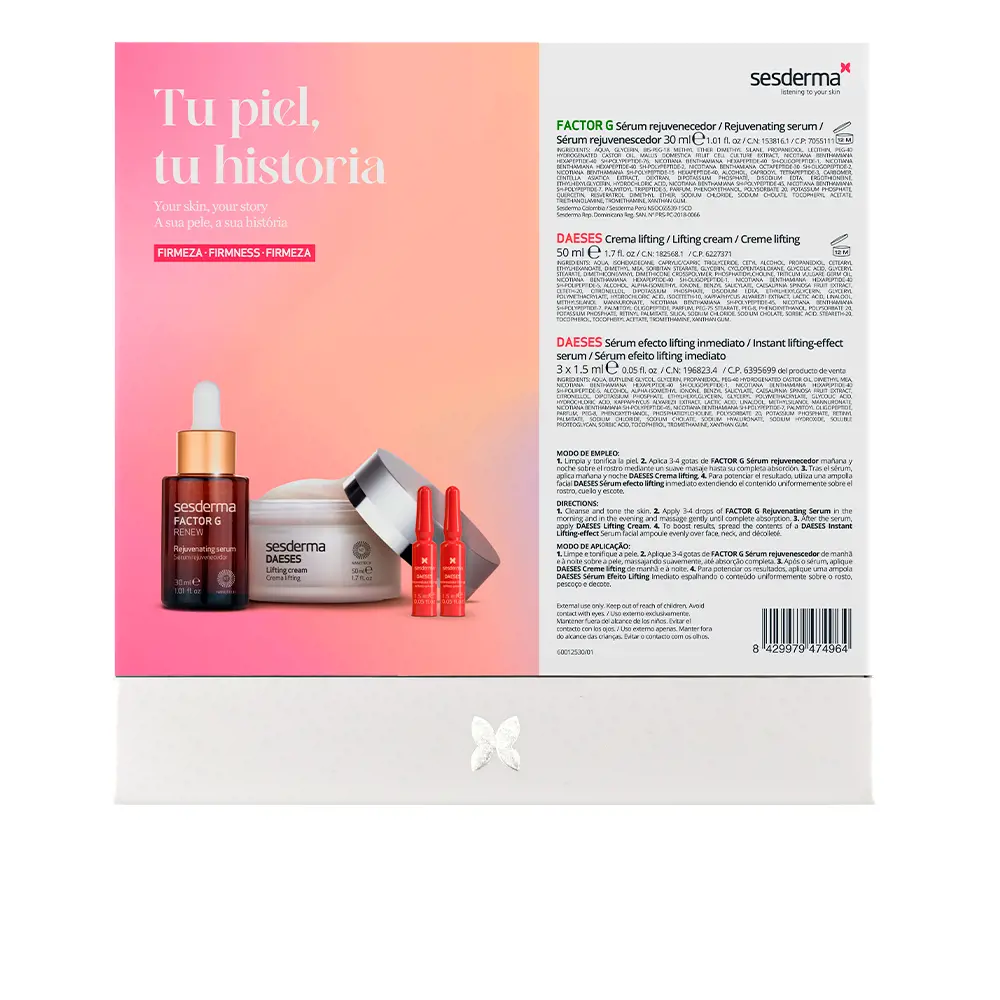 Bộ sản phẩm Sesderma FACTOR G 2 FACTOR G SET Kem chống lão hóa & điều trị chống nhăn chính hãng Sesderma