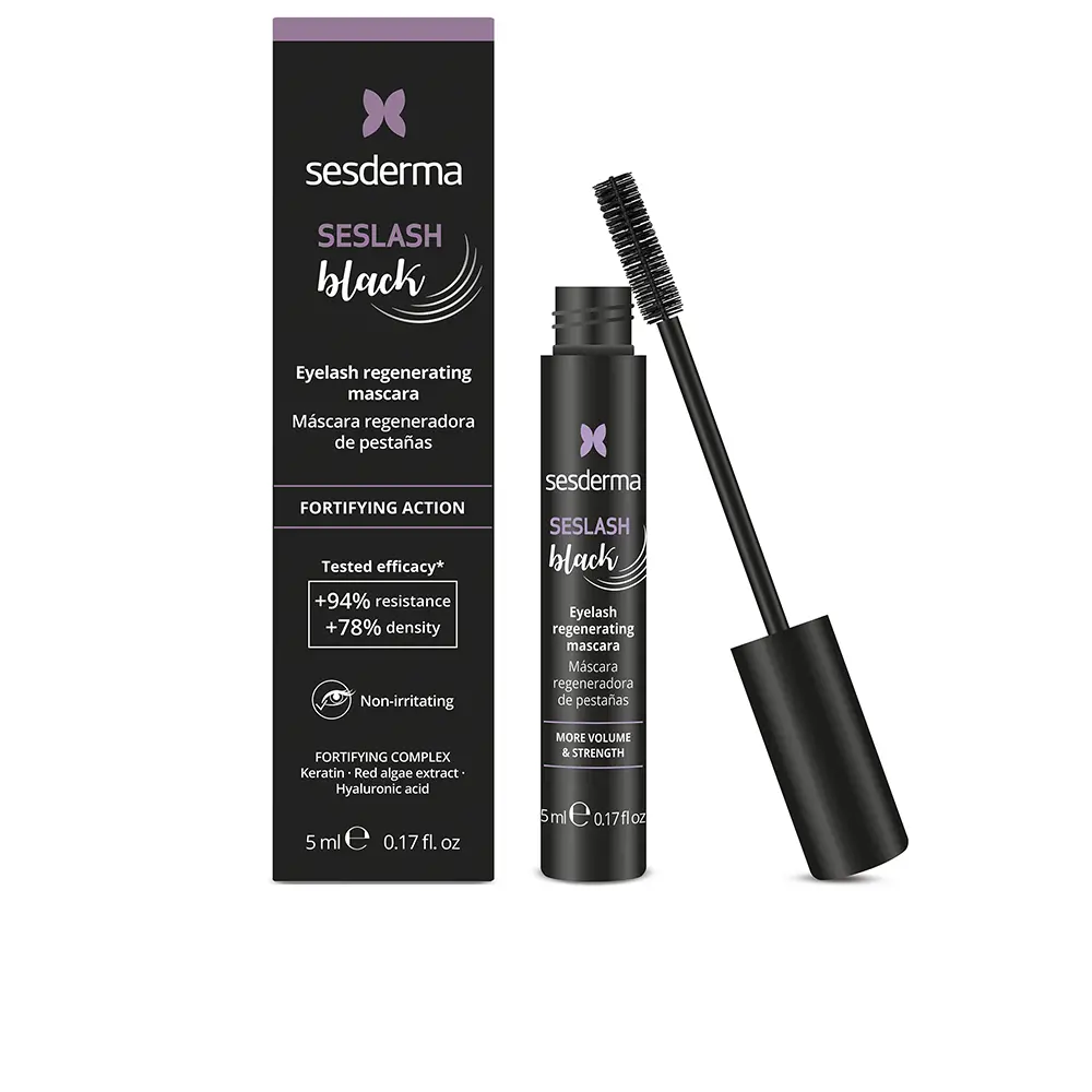 Mascara tái tạo SESLASH BLACK cho lông mi Sesderma 6 sesderma seslash black mascara regeneradora de pestanas