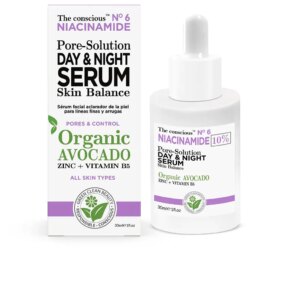 Kem điều trị mụn trứng cá & loại bỏ đầu đen Flash effect The Conscious™ NIACINAMIDE pore-solution day & night serum organic a...