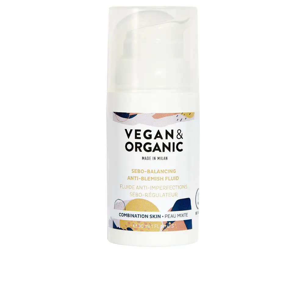 Dầu cân bằng chống mụn Vegan & Organic cho da hỗn hợp 6 vegan organic sebo balancing anti blemish fluid combination skin