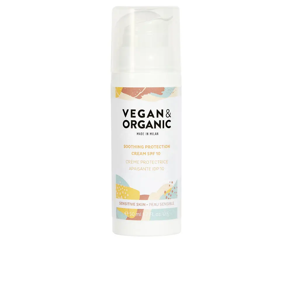 Kem dưỡng bảo vệ làm dịu da nhạy cảm Vegan & Organic SPF10 6 vegan organic soothing protection cream spf10 sensitive skin
