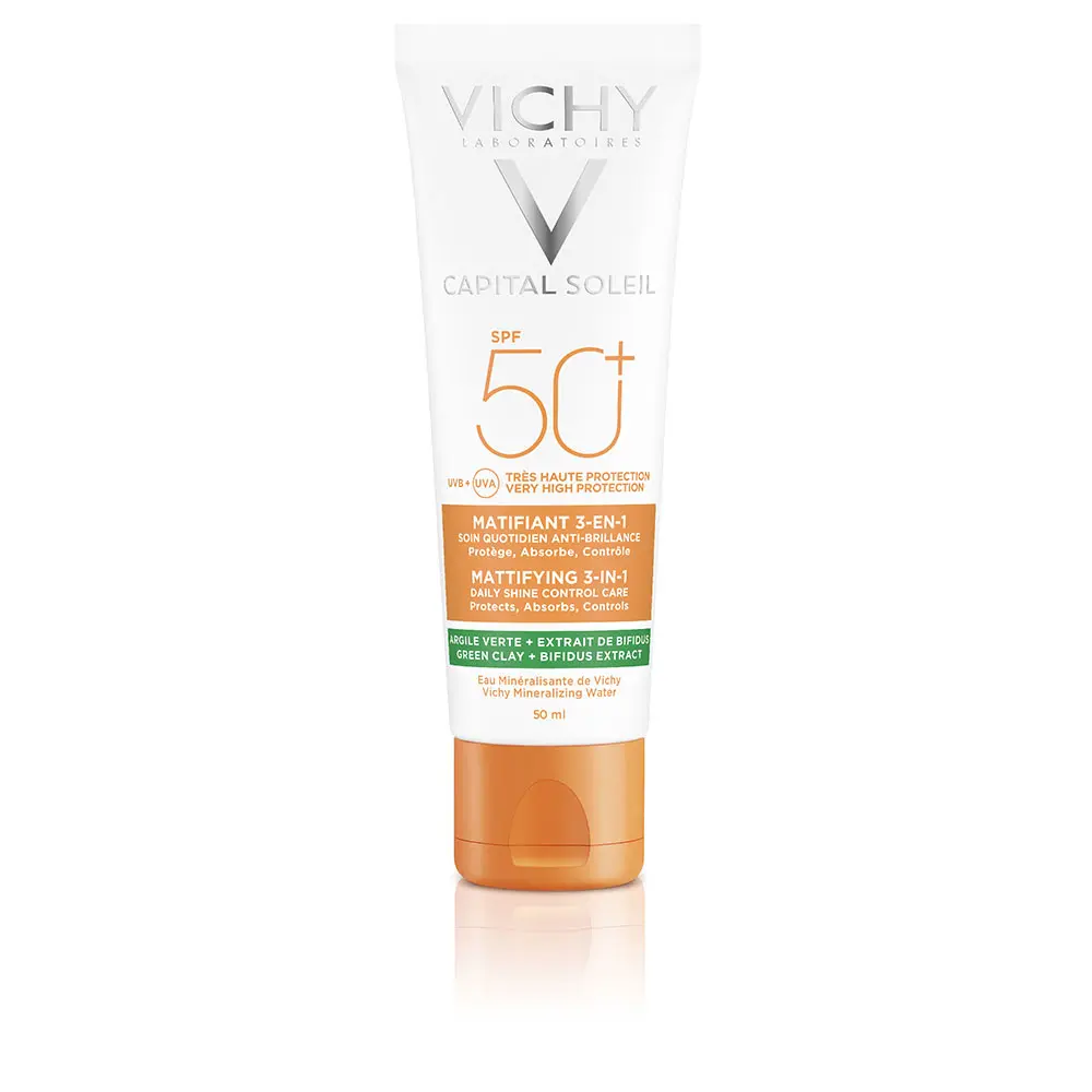 Kem Chống Nắng Dưỡng Da Vichy Laboratoires CAPITAL SOLEIL Matifiant 3 Trong 1 SPF50+ 12 vichy capital soleil matifiant 3 en 1 spf50