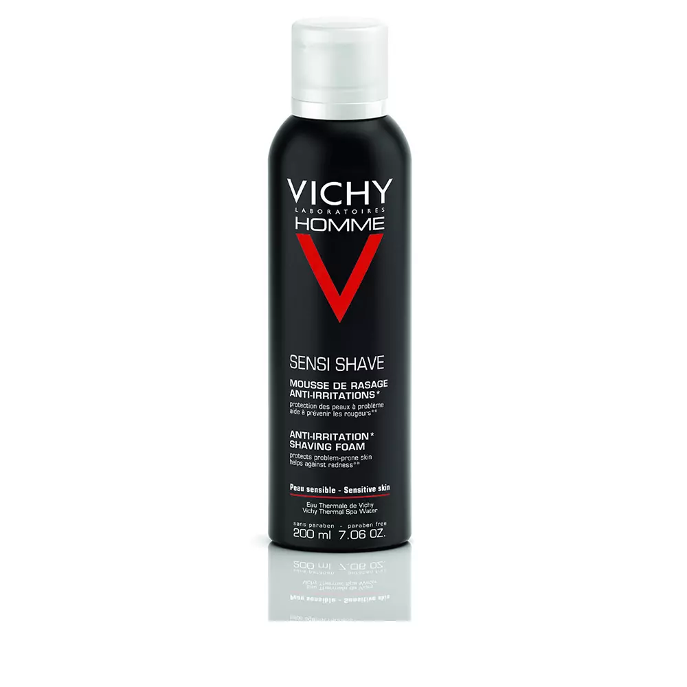 Mousse cạo râu Vichy Homme chống kích ứng da 6 vichy vichy homme mousse a raser anti irritations