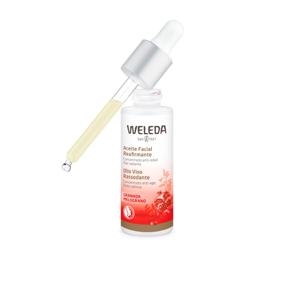 Dầu mặt Weleda Granada tái tạo và nâng cơ 4 weleda granada aceite facial reafirmante