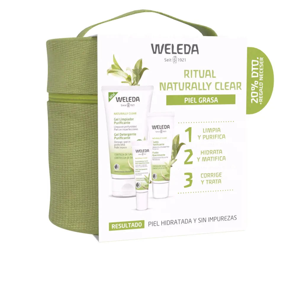 Bộ sản phẩm Weleda RITUAL NATURALLY CLEAR 6 weleda ritual naturally clear set