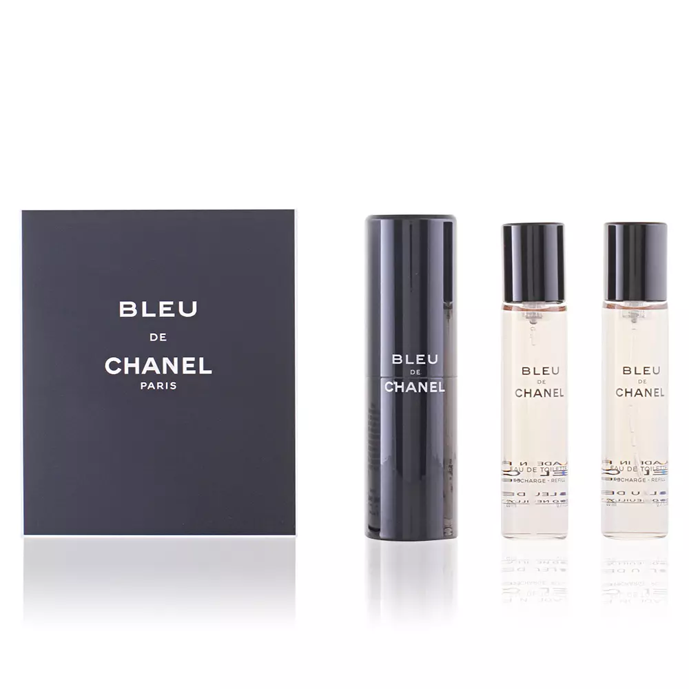 BLEU Refillable + 2 Refills Eau de Toilette (Nam) 6 chanel bleu de chanel eau de toilette spray refillable 3 x 20