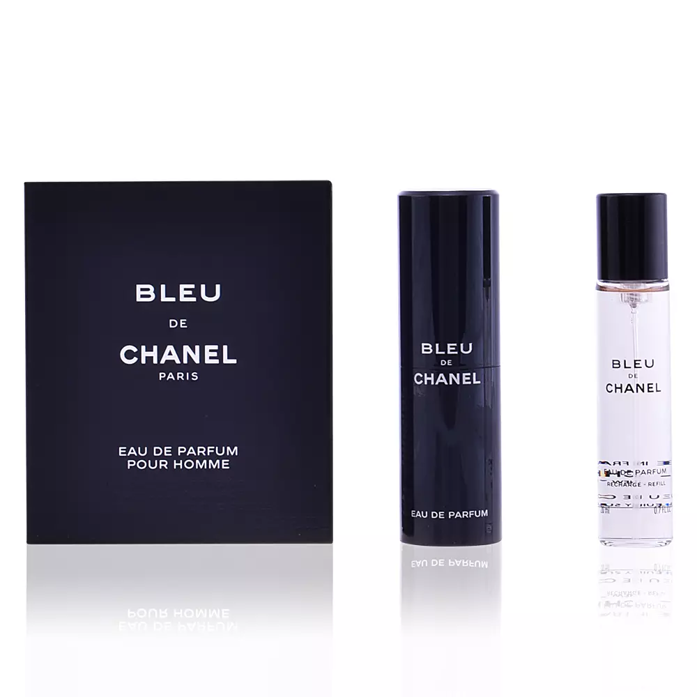 BLEU Refillable + 3 Refill Eau de Parfum (Nam) 8 chanel bleu edp spray voyage refill