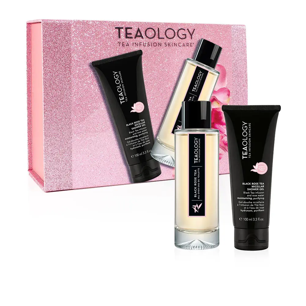 BLACK ROSE TEA SET Perfume set (Nữ) 10 teaology black rose tea set