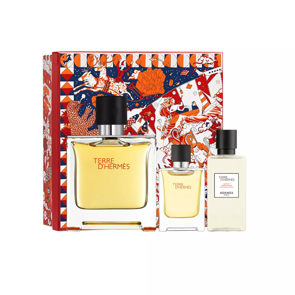 TERRE D'HERMÈS SET Perfume set (Nam) 2 Nước hoa Terre D'Hermès Set 3 pz chính hãng Hermès 3346130005698